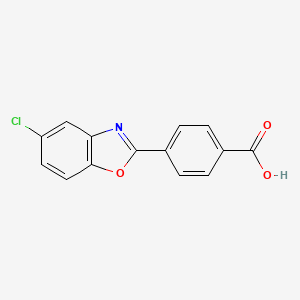 molecular formula C14H8ClNO3 B2866134 4-(5-Chloro-1,3-benzoxazol-2-yl)benzoic acid CAS No. 884849-06-3