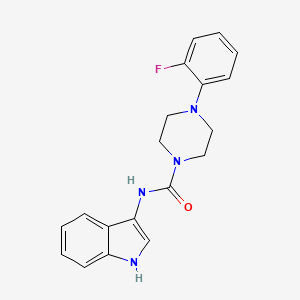 4-(2-fluorophenyl)-N-(1H-indol-3-yl)piperazine-1-carboxamide