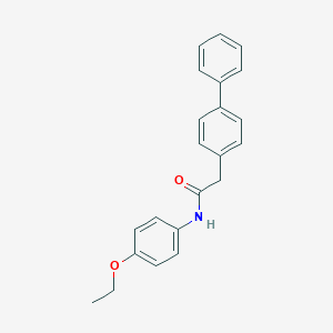 molecular formula C22H21NO2 B286615 2-[1,1'-biphenyl]-4-yl-N-(4-ethoxyphenyl)acetamide 