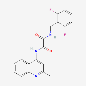 molecular formula C19H15F2N3O2 B2866156 N1-(2,6-difluorobenzyl)-N2-(2-methylquinolin-4-yl)oxalamide CAS No. 941939-34-0