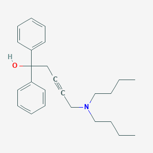 molecular formula C25H33NO B286616 5-(Dibutylamino)-1,1-diphenylpent-3-yn-1-ol 