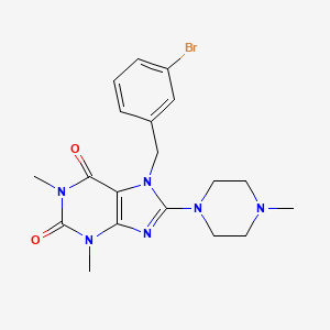 7-(3-bromobenzyl)-1,3-dimethyl-8-(4-methylpiperazin-1-yl)-1H-purine-2,6(3H,7H)-dione