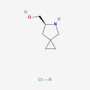 [(6S)-5-Azaspiro[2.4]heptan-6-yl]methanol;hydrochloride