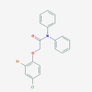 molecular formula C20H15BrClNO2 B286617 2-(2-bromo-4-chlorophenoxy)-N,N-diphenylacetamide 