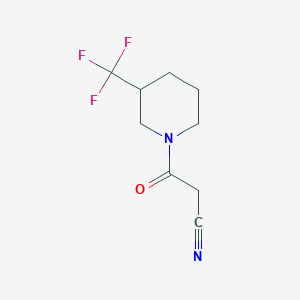 3-Oxo-3-[3-(trifluoromethyl)piperidin-1-yl]propanenitrile