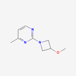 molecular formula C9H13N3O B2866181 2-(3-Methoxyazetidin-1-yl)-4-methylpyrimidine CAS No. 1851809-00-1