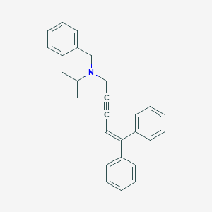 molecular formula C27H27N B286619 N-benzyl-N-(5,5-diphenyl-4-penten-2-ynyl)-N-isopropylamine 