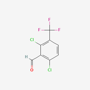 molecular formula C8H3Cl2F3O B2866198 2,6-Dichloro-3-(trifluoromethyl)benzaldehyde CAS No. 134741-65-4