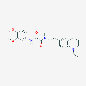 N1-(2,3-dihydrobenzo[b][1,4]dioxin-6-yl)-N2-(2-(1-ethyl-1,2,3,4-tetrahydroquinolin-6-yl)ethyl)oxalamide