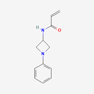 molecular formula C12H14N2O B2866227 N-(1-Phenylazetidin-3-yl)prop-2-enamide CAS No. 2305408-83-5