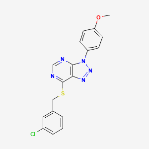 7-((3-chlorobenzyl)thio)-3-(4-methoxyphenyl)-3H-[1,2,3]triazolo[4,5-d]pyrimidine