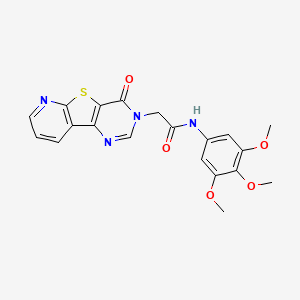 2-(4-oxopyrido[3',2':4,5]thieno[3,2-d]pyrimidin-3(4H)-yl)-N-(3,4,5-trimethoxyphenyl)acetamide