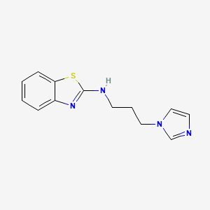 N-(3-imidazol-1-ylpropyl)-1,3-benzothiazol-2-amine