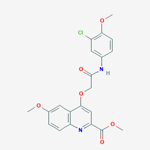 1-isobutyl-3-[4-(3-methylbenzoyl)piperazin-1-yl]quinoxalin-2(1H)-one