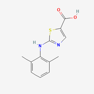molecular formula C12H12N2O2S B2866268 2-[(2,6-Dimethylphenyl)amino]-1,3-thiazole-5-carboxylic acid CAS No. 1512484-12-6