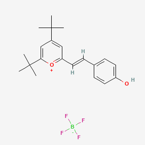 (E)-2,4-di-tert-butyl-6-(4-hydroxystyryl)-2H-pyran-2-ylium tetrafluoroborate