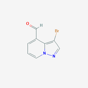 molecular formula C8H5BrN2O B2866273 3-Bromopyrazolo[1,5-a]pyridine-4-carbaldehyde CAS No. 2248348-81-2