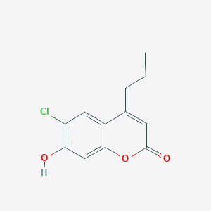 molecular formula C12H11ClO3 B2866307 6-chloro-7-hydroxy-4-propyl-2H-chromen-2-one CAS No. 314742-60-4
