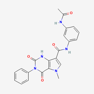 N-(3-acetamidophenyl)-5-methyl-2,4-dioxo-3-phenyl-2,3,4,5-tetrahydro-1H-pyrrolo[3,2-d]pyrimidine-7-carboxamide