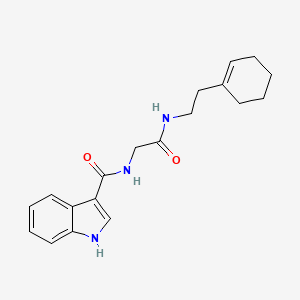 N-(2-((2-(cyclohex-1-en-1-yl)ethyl)amino)-2-oxoethyl)-1H-indole-3-carboxamide