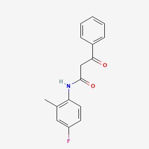 N-(4-fluoro-2-methylphenyl)-3-oxo-3-phenylpropanamide