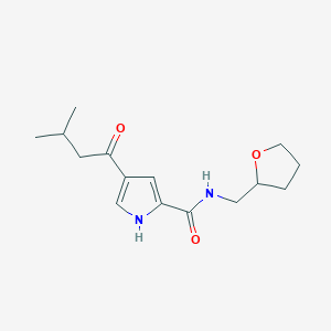 4-(3-methylbutanoyl)-N-(tetrahydro-2-furanylmethyl)-1H-pyrrole-2-carboxamide