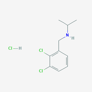 molecular formula C10H14Cl3N B2866346 [(2,3-Dichlorophenyl)methyl](propan-2-yl)amine hydrochloride CAS No. 1158607-79-4