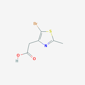2-(5-Bromo-2-methyl-1,3-thiazol-4-yl)acetic acid
