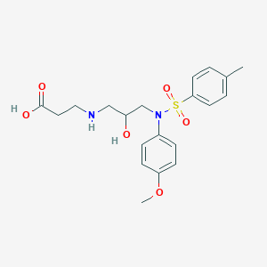 molecular formula C20H26N2O6S B2866373 3-((2-羟基-3-(N-(4-甲氧基苯基)-4-甲基苯磺酰胺)丙基)氨基)丙酸 CAS No. 1021208-06-9