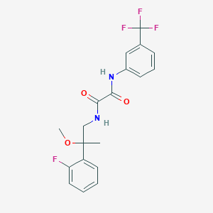 molecular formula C19H18F4N2O3 B2866376 N1-(2-(2-氟苯基)-2-甲氧基丙基)-N2-(3-(三氟甲基)苯基)草酰胺 CAS No. 1797893-94-7