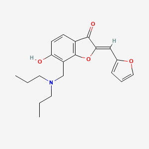 (Z)-7-((dipropylamino)methyl)-2-(furan-2-ylmethylene)-6-hydroxybenzofuran-3(2H)-one