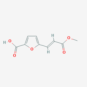 molecular formula C9H8O5 B2866409 5-[(1E)-3-methoxy-3-oxoprop-1-en-1-yl]furan-2-carboxylic acid CAS No. 125812-00-2