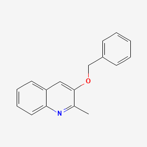 molecular formula C17H15NO B2866410 3-(Benzyloxy)-2-methylquinoline CAS No. 5264-03-9