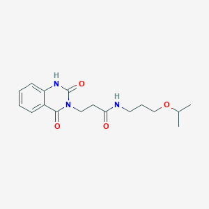 3-(2,4-dioxo-1H-quinazolin-3-yl)-N-(3-propan-2-yloxypropyl)propanamide