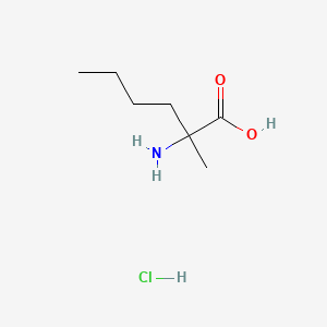 molecular formula C7H16ClNO2 B2866434 2-Amino-2-methylhexanoic acid;hydrochloride CAS No. 88852-94-2