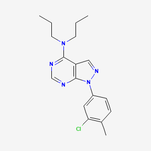 1-(3-chloro-4-methylphenyl)-N,N-dipropyl-1H-pyrazolo[3,4-d]pyrimidin-4-amine