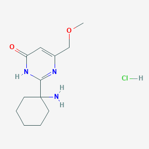 2-(1-Aminocyclohexyl)-6-(methoxymethyl)-3,4-dihydropyrimidin-4-one hydrochloride