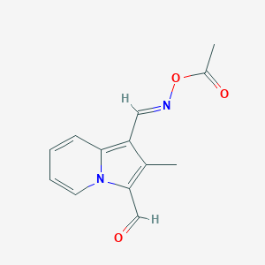 [(E)-(3-formyl-2-methylindolizin-1-yl)methylideneamino] acetate