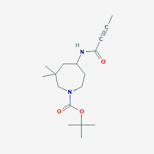 Tert-butyl 5-(but-2-ynoylamino)-3,3-dimethylazepane-1-carboxylate