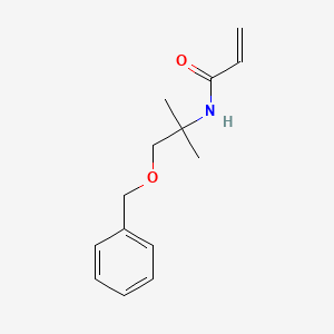 molecular formula C14H19NO2 B2866520 N-(2-Methyl-1-phenylmethoxypropan-2-yl)prop-2-enamide CAS No. 1866449-41-3
