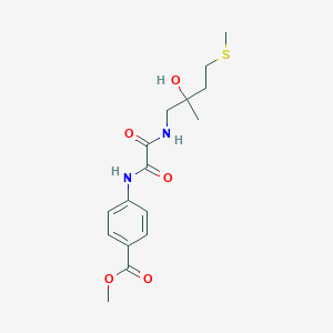 Methyl 4-(2-((2-hydroxy-2-methyl-4-(methylthio)butyl)amino)-2-oxoacetamido)benzoate