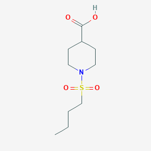 molecular formula C10H19NO4S B2866567 1-(Butane-1-sulfonyl)piperidine-4-carboxylic acid CAS No. 923155-53-7