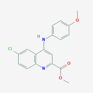 Methyl 6-chloro-4-(4-methoxyanilino)quinoline-2-carboxylate