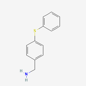 molecular formula C13H13NS B2866578 [4-(苯硫基)苯基]甲胺 CAS No. 84212-05-5