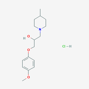 1-(4-Methoxyphenoxy)-3-(4-methylpiperidin-1-yl)propan-2-ol hydrochloride