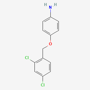 molecular formula C13H11Cl2NO B2866597 {4-[(2,4-Dichlorobenzyl)oxy]phenyl}amine CAS No. 53397-81-2