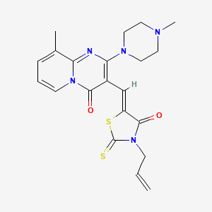 (Z)-3-allyl-5-((9-methyl-2-(4-methylpiperazin-1-yl)-4-oxo-4H-pyrido[1,2-a]pyrimidin-3-yl)methylene)-2-thioxothiazolidin-4-one