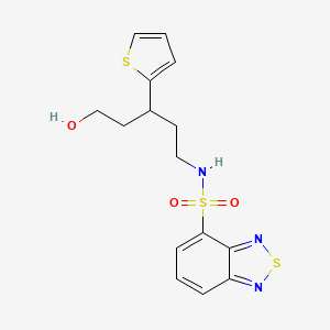 N-(5-hydroxy-3-(thiophen-2-yl)pentyl)benzo[c][1,2,5]thiadiazole-4-sulfonamide