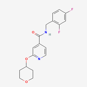 N-(2,4-difluorobenzyl)-2-((tetrahydro-2H-pyran-4-yl)oxy)isonicotinamide