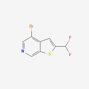 molecular formula C8H4BrF2NS B2866607 4-Bromo-2-(difluoromethyl)thieno[2,3-c]pyridine CAS No. 2248355-21-5